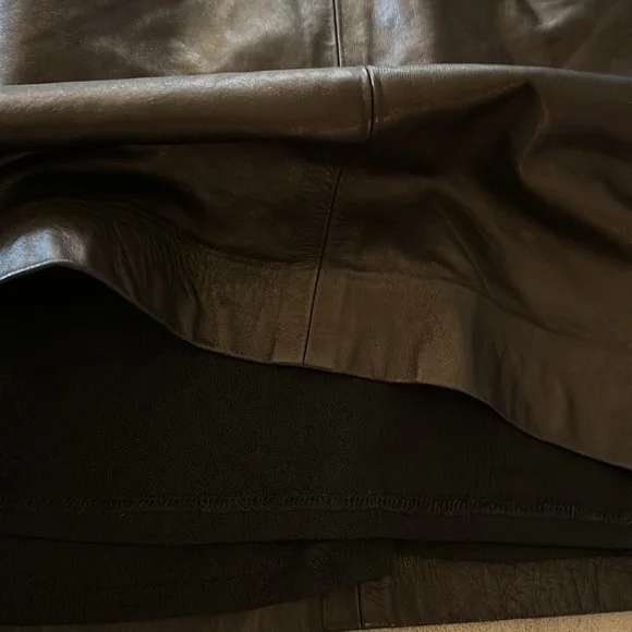 ❌SOLD❌Rebecca Taylor Lamb Leather Paneled Dress🖤🖤🖤 - Picture 11 of 14